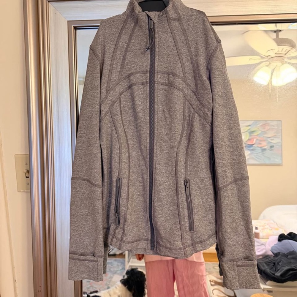 lululemon athletica Heather Gray Full-Zip define Jacket